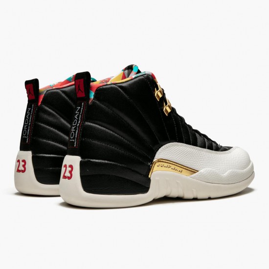 Air Jordan 12 Retro 2019 CNY Chinese New Year Black/True Red-Sail Noir CI2977 006 AJ12