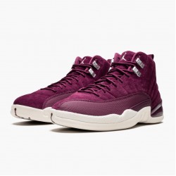 Air Jordan 12 Retro "Bordeaux" AJ12 130690 617 Bordeaux/Sail-Metallic Silver Jordan