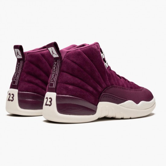 Air Jordan 12 Retro Bordeaux AJ12 130690 617 Bordeaux/Sail-Metallic Silver Jordan