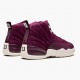 Air Jordan 12 Retro "Bordeaux" AJ12 130690 617 Bordeaux/Sail-Metallic Silver Jordan