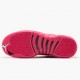 Air Jordan 12 Retro Dynamic Pink Womens AJ12 510815 109 White/Vivid Pink-Mtllc Silver Jordan