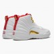 Air Jordan 12 Retro "FIBA" AJ12 130690 107 White/University Red/Metallic Jordan