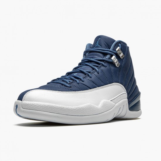 Air Jordan 12 Retro Indigo AJ12 130690 404 Stone Blue/Legend Blue-Obsidia Jordan