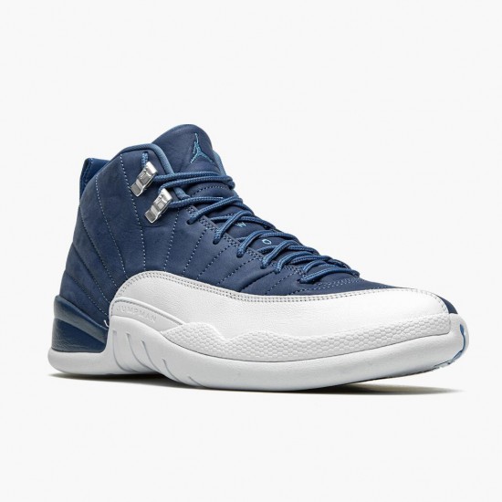 Air Jordan 12 Retro Indigo AJ12 130690 404 Stone Blue/Legend Blue-Obsidia Jordan