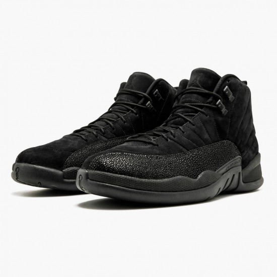 Air Jordan 12 Retro OVO Black AJ12 873864 032 Black/Black-Metallic Gold Jordan