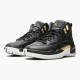 Air Jordan 12 Retro Reptile AJ12 AO6068 007 Black/Metallic-Gold White Jordan