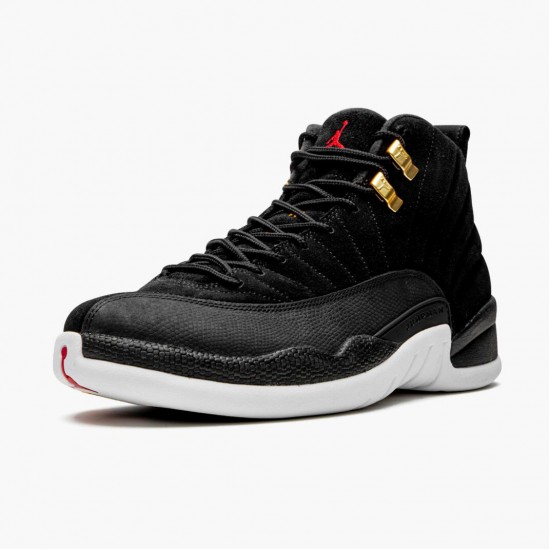 Air Jordan 12 Retro Reverse Taxi AJ12 130690 017 Black/Gold-White Jordan