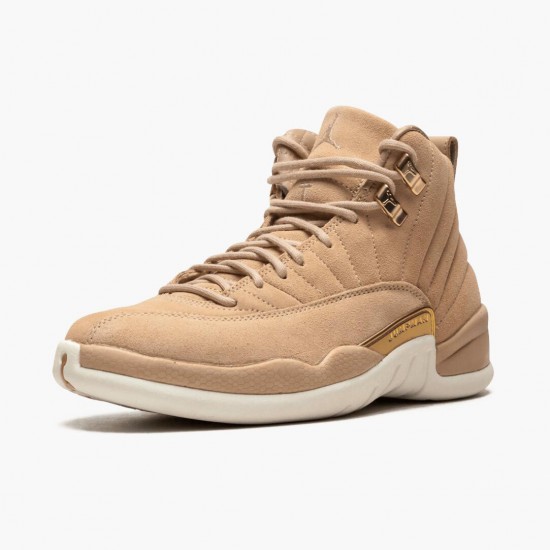 Air Jordan 12 Retro Vachetta Tan Womens AJ12 AO6068 203 Brown Jordan