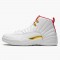 Air Jordan 12 Retro "FIBA" AJ12 130690 107 White/University Red/Metallic Jordan