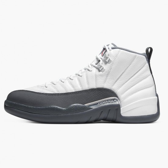 Air Jordan 12 Retro White Dark Grey AJ12 130690 160 White/Dark Grey-Gym Red Jordan