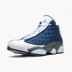 Air Jordan 13 Retro "Flint" Navy/Flint Grey-White-Universi 414571 404 AJ13 Jordan