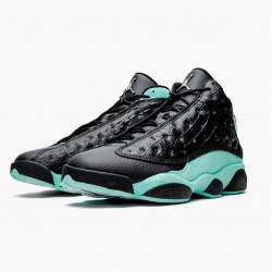 Air Jordan 13 Retro "Island Green" Black/Island Green/Metallic Si 414571 030 AJ13 Jordan