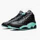 Air Jordan 13 Retro Island Green Black/Island Green/Metallic Si 414571 030 AJ13 Jordan