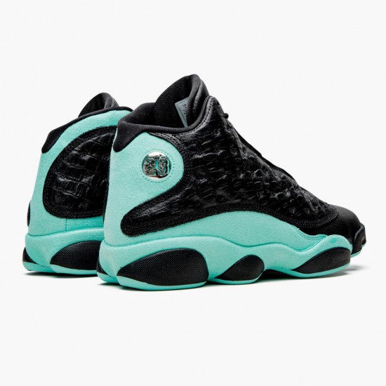 Air Jordan 13 Retro Island Green Black/Island Green/Metallic Si 414571 030 AJ13 Jordan