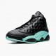 Air Jordan 13 Retro "Island Green" Black/Island Green/Metallic Si 414571 030 AJ13 Jordan