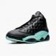 Air Jordan 13 Retro Island Green Black/Island Green/Metallic Si 414571 030 AJ13 Jordan