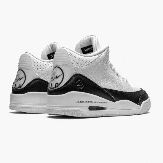 Air Jordan 3 Retro Fragment DA3595 100 White/Black-White AJ3 Jordan