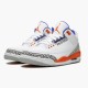 Air Jordan 3 Retro "Knicks" 136064 148 White/Old Royal University Ora AJ3 Jordan