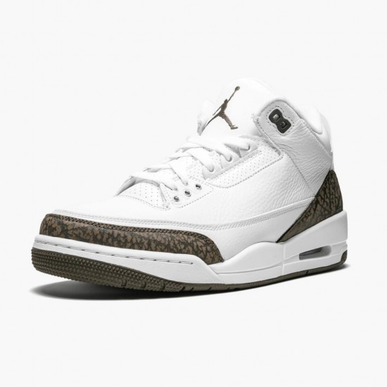 Air Jordan 3 Retro Mocha 136064 122 White/Chrome/Dark Mocha AJ3 Jordan