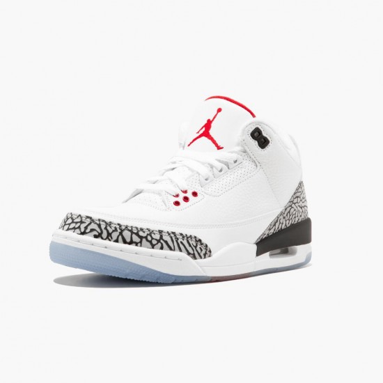 Air Jordan 3 Retro NRG "Mocha" 923096 101 White/Fire Red-Cement Grey AJ3 Jordan