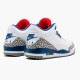 Air Jordan 3 Retro OG True Blue 854262 106 White/Fire Red-True Blue AJ3 Jordan