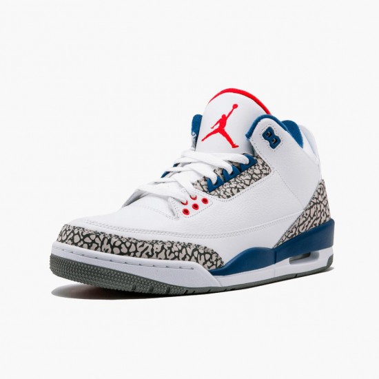 Air Jordan 3 Retro OG "True Blue" 854262 106 White/Fire Red-True Blue AJ3 Jordan