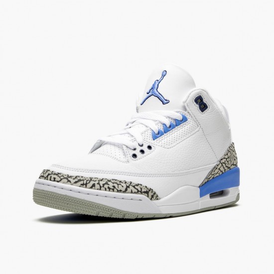 Air Jordan 3 Retro UNC CT8532 104 White/Valor Blue-Tech Gray AJ3 Jordan