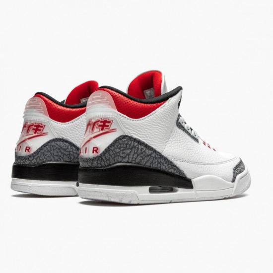Air Jordan 3 SE DNM "Fire Red" CZ6433 100 White/Fire Red-Black AJ3 Jordan