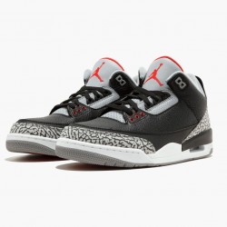 Air Jordan 3 Retro OG "Black/Cement" Black/Fire Red-Cement Grey 854262 001 Aj3