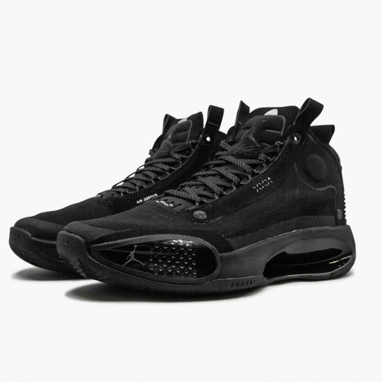 Air Jordan XXXIV PE "Black Cat" Black/Black-Dark Smoke Grey BQ3381 003 AJ34