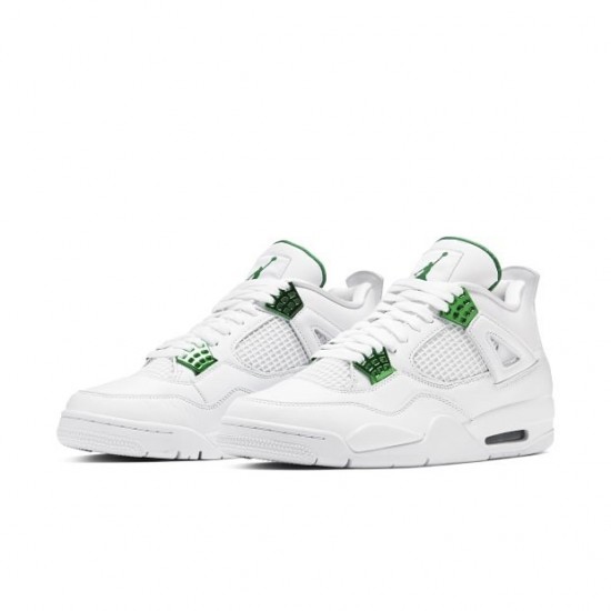 Air Jordan 4 Retro Metallic Green CT8527 113 White/Metallic Silver-Pine Gre AJ4 Jordan