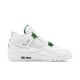 Air Jordan 4 Retro "Metallic Green" CT8527 113 White/Metallic Silver-Pine Gre AJ4 Jordan