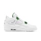 Air Jordan 4 Retro Metallic Green CT8527 113 White/Metallic Silver-Pine Gre AJ4 Jordan