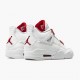 Air Jordan 4 Retro "Metallic Red" CT8527 112 White/Metallic Silver-Univers AJ4 Jordan