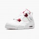 Air Jordan 4 Retro Metallic Red CT8527 112 White/Metallic Silver-Univers AJ4 Jordan