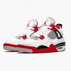 Air Jordan 4 Retro OG GS "Fire Red" 2020 Jordan 408452 160 White/Fire Red-Black-Tech Grey