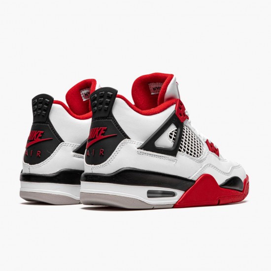 Air Jordan 4 Retro OG GS "Fire Red" 2020 Jordan 408452 160 White/Fire Red-Black-Tech Grey