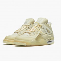 Air Jordan 4 Retro Off-White "Sail" Jordan Sail/Muslin-White-Black CV9388 100