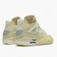 Air Jordan 4 Retro Off-White Sail Jordan Sail/Muslin-White-Black CV9388 100