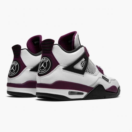 Air Jordan 4 Retro "PSG Paris Saint Germain" Jordan White/Neutral Grey-Black-Borde CZ5624 100