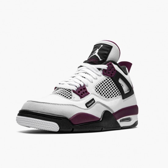 Air Jordan 4 Retro "PSG Paris Saint Germain" Jordan White/Neutral Grey-Black-Borde CZ5624 100