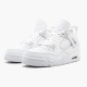Air Jordan 4 Retro "Pure Money" 308497 100 White/Metallic Silver AJ4 Jordan
