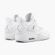 Air Jordan 4 Retro "Pure Money" 308497 100 White/Metallic Silver AJ4 Jordan