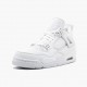 Air Jordan 4 Retro "Pure Money" 308497 100 White/Metallic Silver AJ4 Jordan