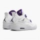 Air Jordan 4 Retro "Purple Metallic" Jordan White/Metallic Silver-Court Pu CT8527 115