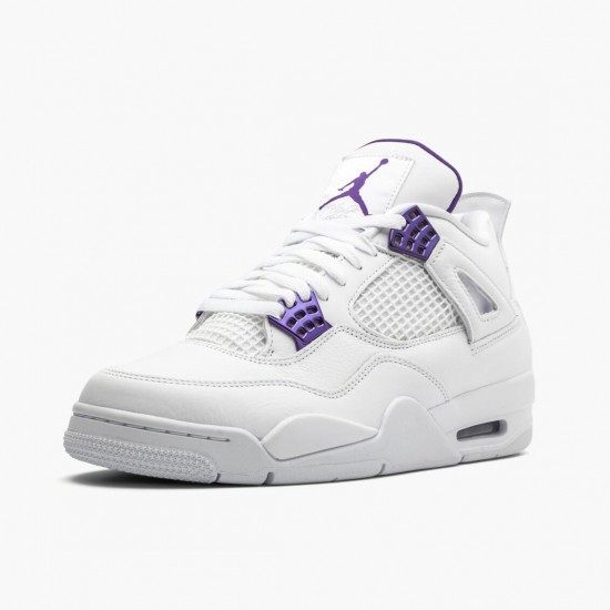 Air Jordan 4 Retro Purple Metallic Jordan White/Metallic Silver-Court Pu CT8527 115