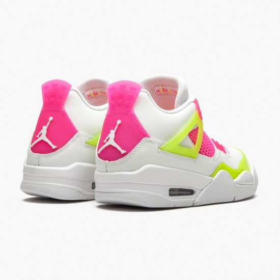 Air Jordan 4 Retro White Lemon Pink CV7808 100 White/Lemon Venom/Pink Blast AJ4 Jordan