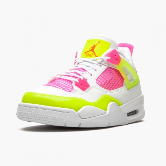 Air Jordan 4 Retro White Lemon Pink CV7808 100 White/Lemon Venom/Pink Blast AJ4 Jordan