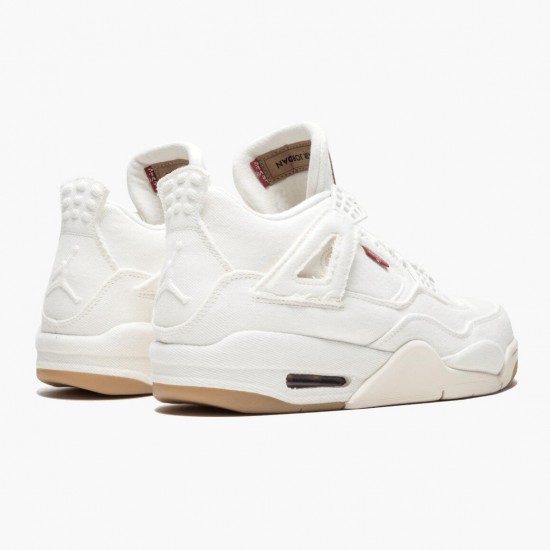 Levi's x Air Jordan 4 "Denim" AO2571 100 White AJ4 Jordan