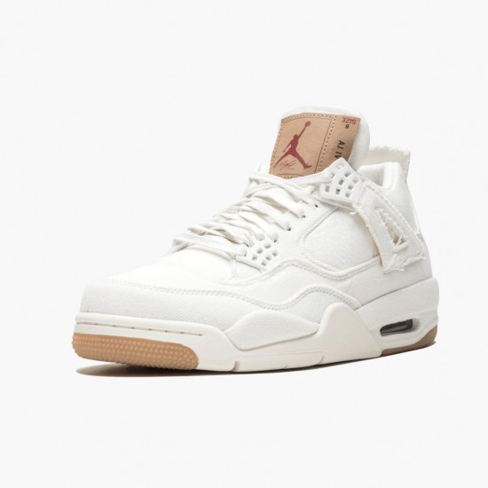 Levis x Air Jordan 4 Denim AO2571 100 White AJ4 Jordan